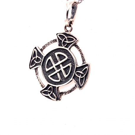 Přívěsek  stříbrný  - Keltský kříž v kruhu