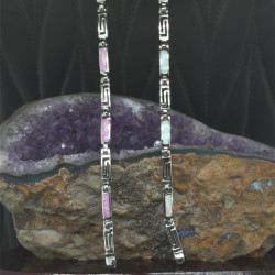 Náramek  stříbrný - opalit