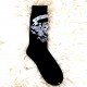 Moto ponožky - černé - lebka písty