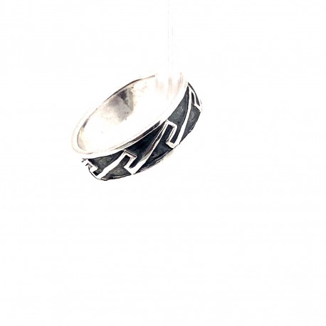 Prsten stříbrný -  Kruh Ionský motiv