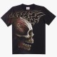 T-shirts XXL - Lebka červený ornament
