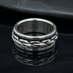 Prsten stříbrný - točící se vnitřní kruh
