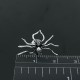 Náušnice stříbrné - pavouk velký