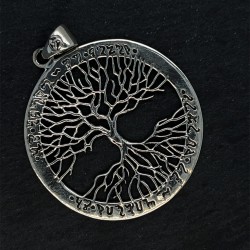 Přívěsek  stříbrný  - Strom žívota andělské písmo