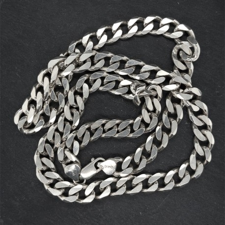 Řetízek stříbrný - Pancer plný