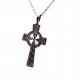 Přívěsek  stříbrný  - Kříž keltský s kruhem